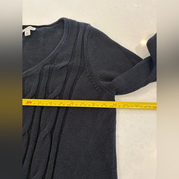 Classic And Cozy Black St. John's Bay Knit Cardigan Size XL - Picture 8 of 10